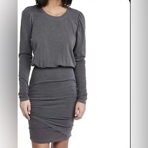 Sundry long sleeve puff shoulder dress.